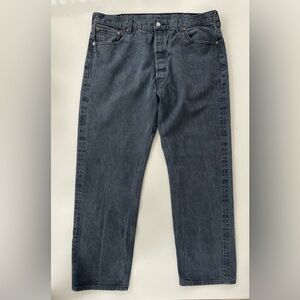 Levi's 501 Men's Dusty Blue Gray Straight Jeans Size 42x31